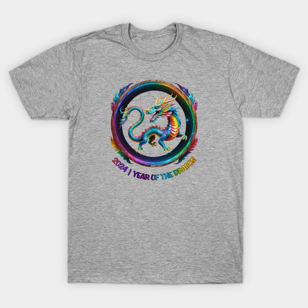 2024 Year of the Dragon T-Shirt by globalrainbowengineers 